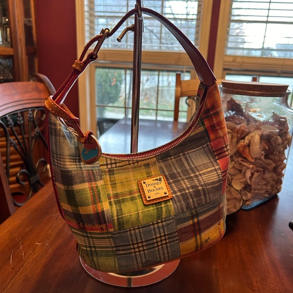 Dooney & Bourke Handbags - Dooney & Bourke Hobo Bag Picnic Ant Madras Plaid Vintage EUC